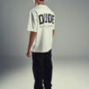 DUDE Shadow Logo Oversized T-Shirt -  White