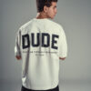 DUDE Shadow Logo Oversized T-Shirt -  White