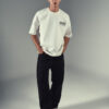 DUDE Shadow Logo Oversized T-Shirt -  White