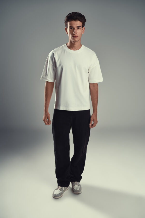 DUDE Basic Boxy Fit T-Shirt – Off White
