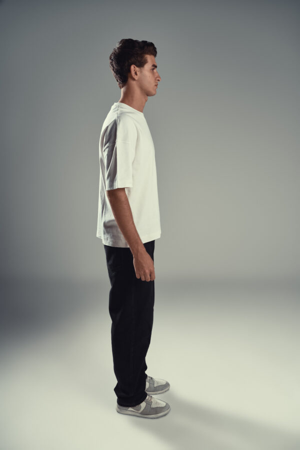 DUDE Basic Boxy Fit T-Shirt – Off White
