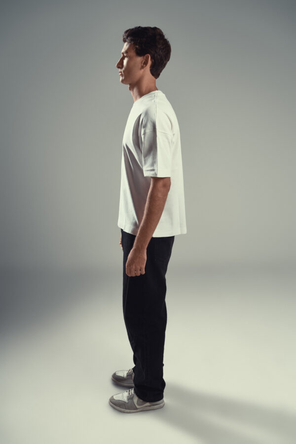 DUDE Basic Boxy Fit T-Shirt – Off White