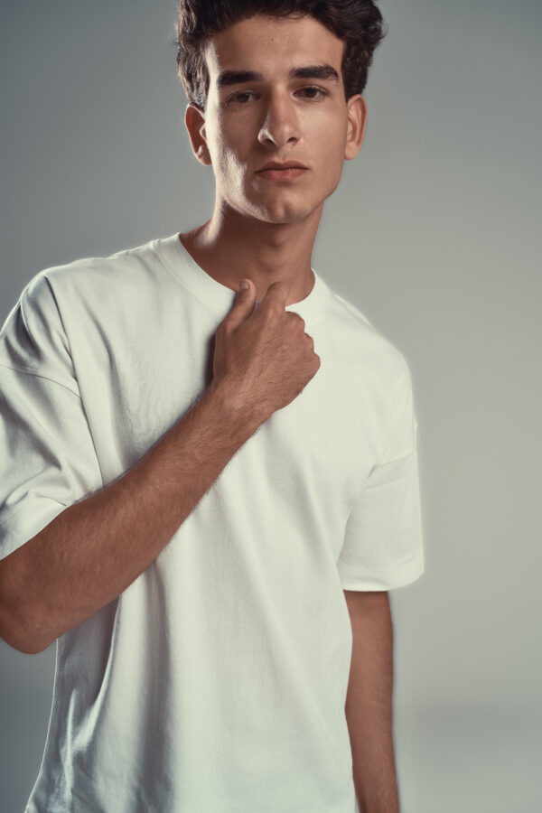 DUDE Basic Boxy Fit T-Shirt – Off White