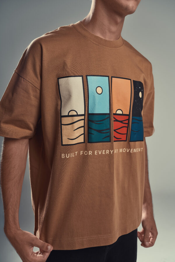 DUDE Horizon Graphic T-Shirt – Burnt Orange