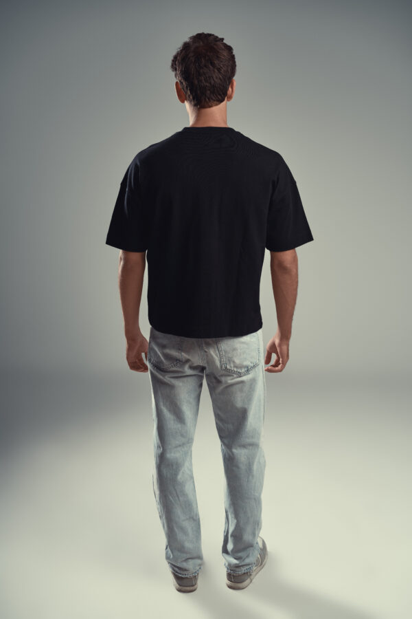DUDE Basic Boxy Fit T-Shirt – Black