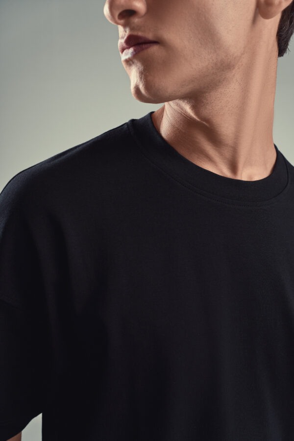 DUDE Basic Boxy Fit T-Shirt – Black