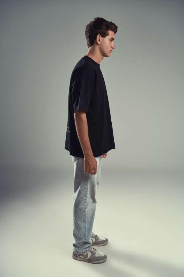DUDE Signature Oversized T-Shirt - Black