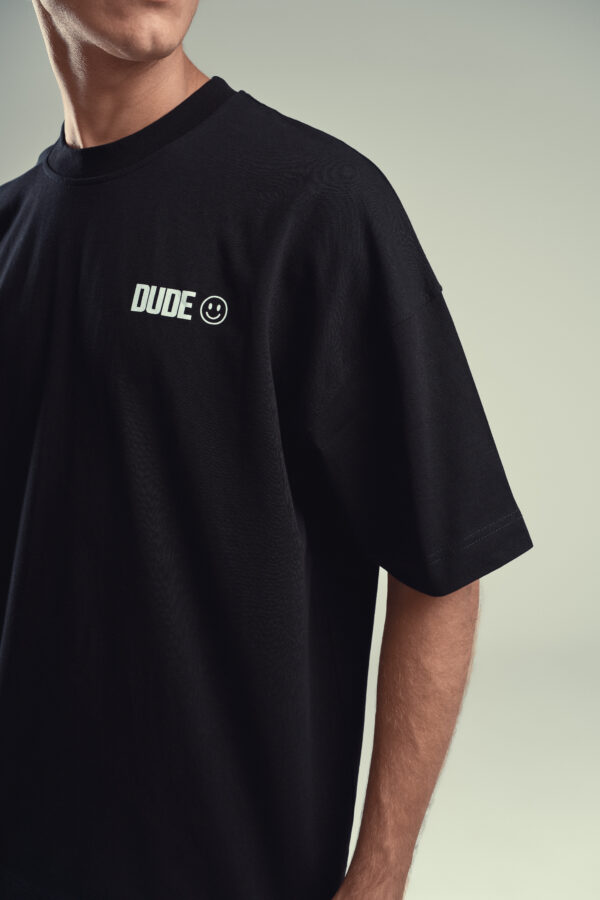 DUDE Signature Oversized T-Shirt - Black