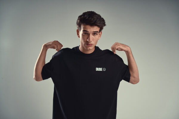 DUDE Signature Oversized T-Shirt - Black