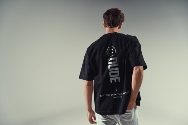 DUDE Signature Oversized T-Shirt - Black