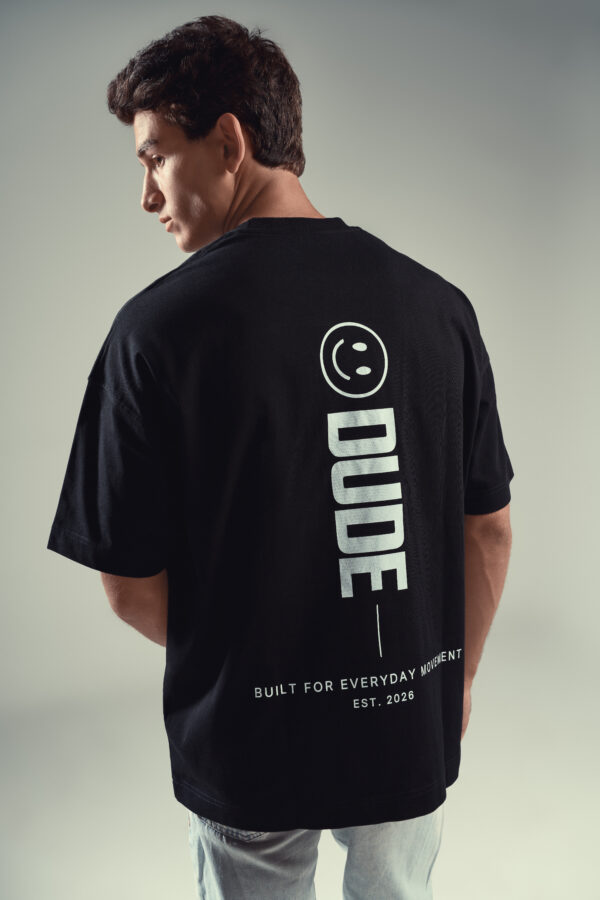 DUDE Signature Oversized T-Shirt - Black
