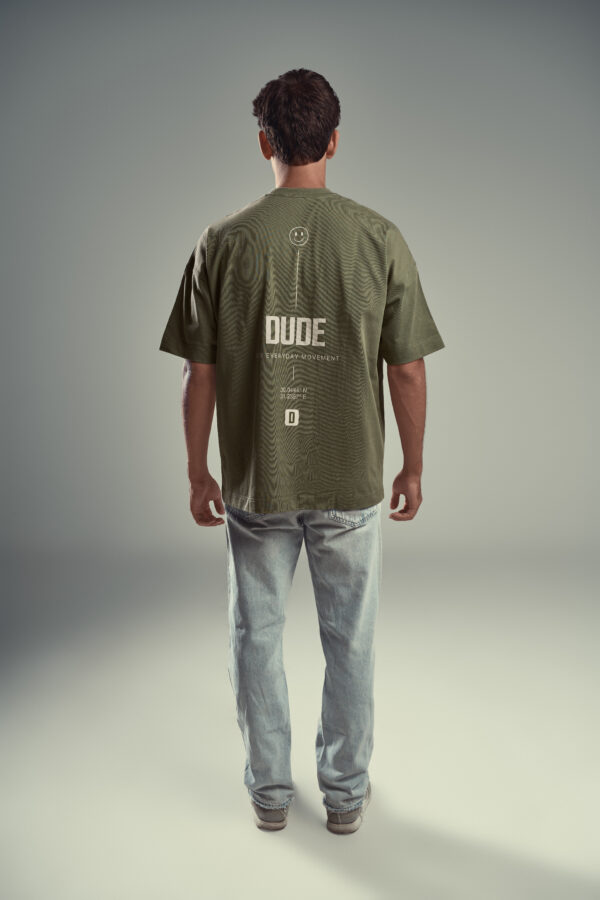 DUDE Signature Movement T-Shirt – Olive Green