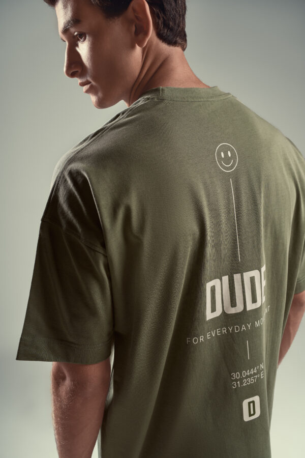 DUDE Signature Movement T-Shirt – Olive Green